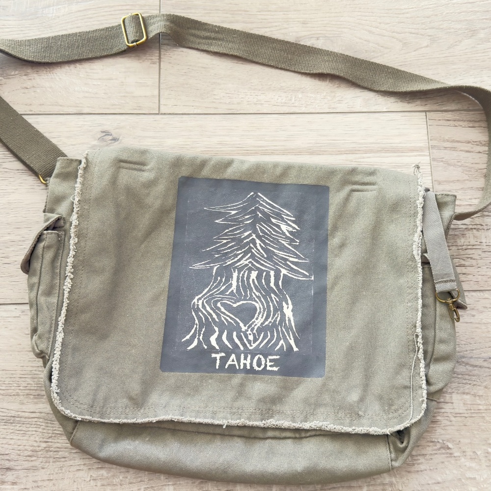 Dharma Love Computer/Book Bag-canvas-Tahoe, CA